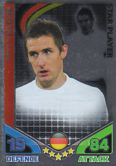 Miroslav Klose Germany 2010 World Cup Match Attax Star Player #103